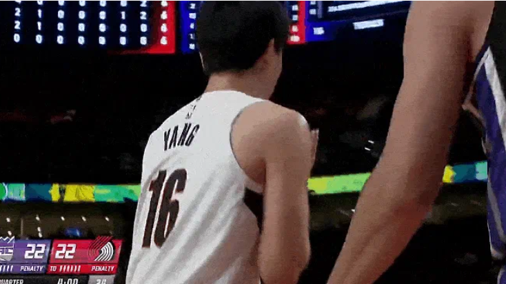 球偶像了, 有开拓者球, 节拿到